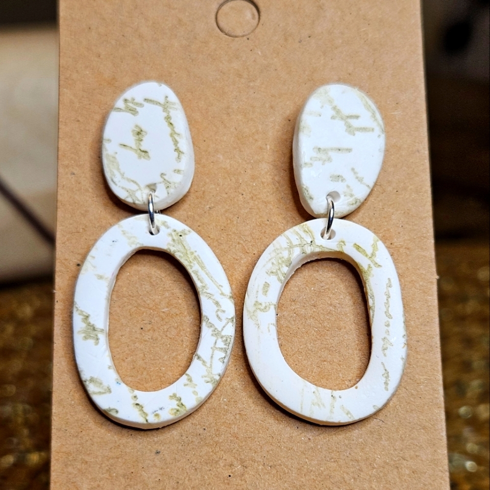 Polymer clay earrings